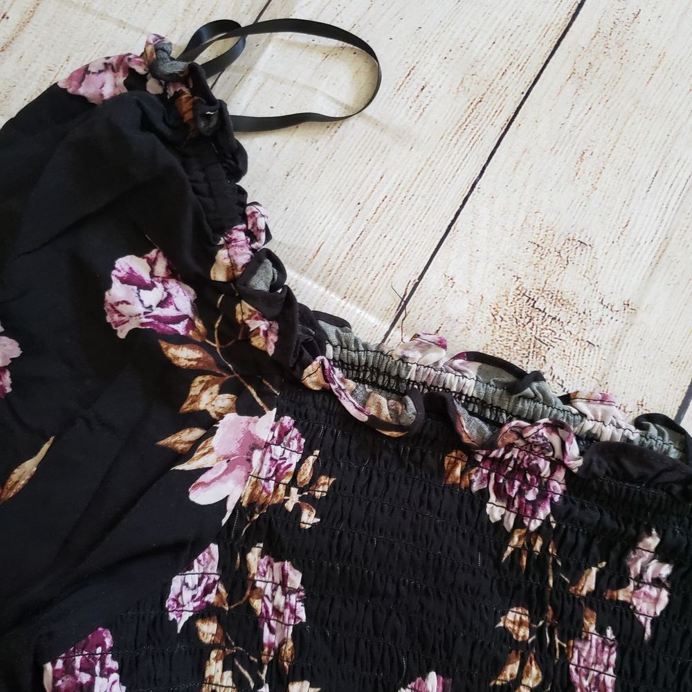 WILD FABLE floral bustier off shoulder blouse - Picture 7 of 9